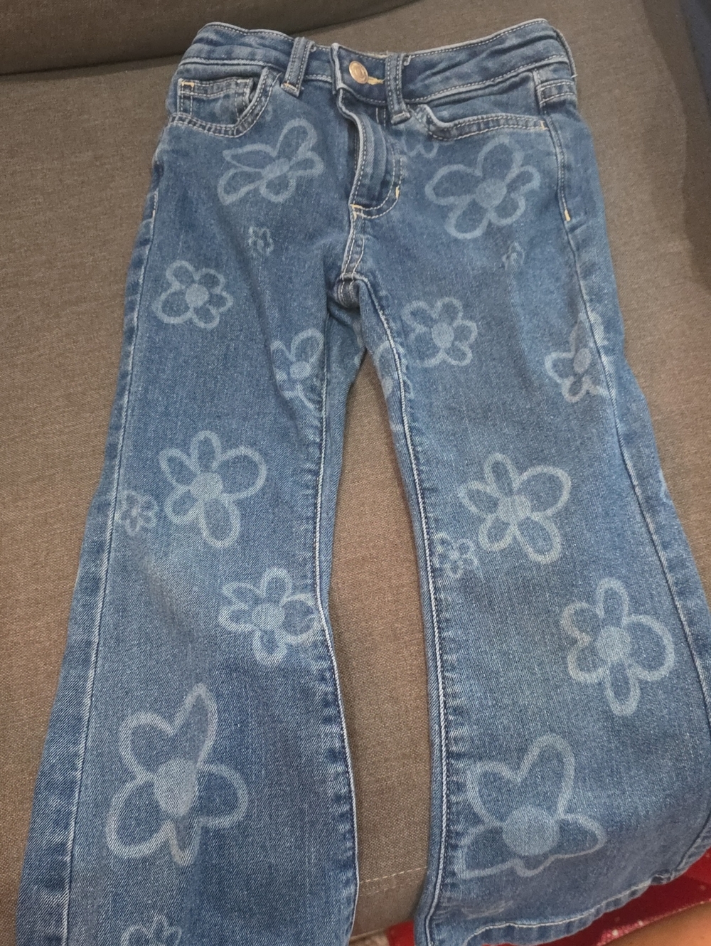 jumping beans Blue Floral Fade Flare Jeans